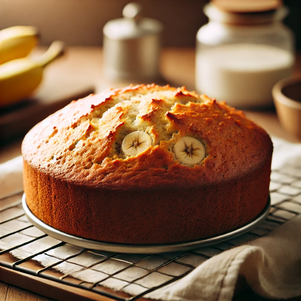 Cooling Banana Cake