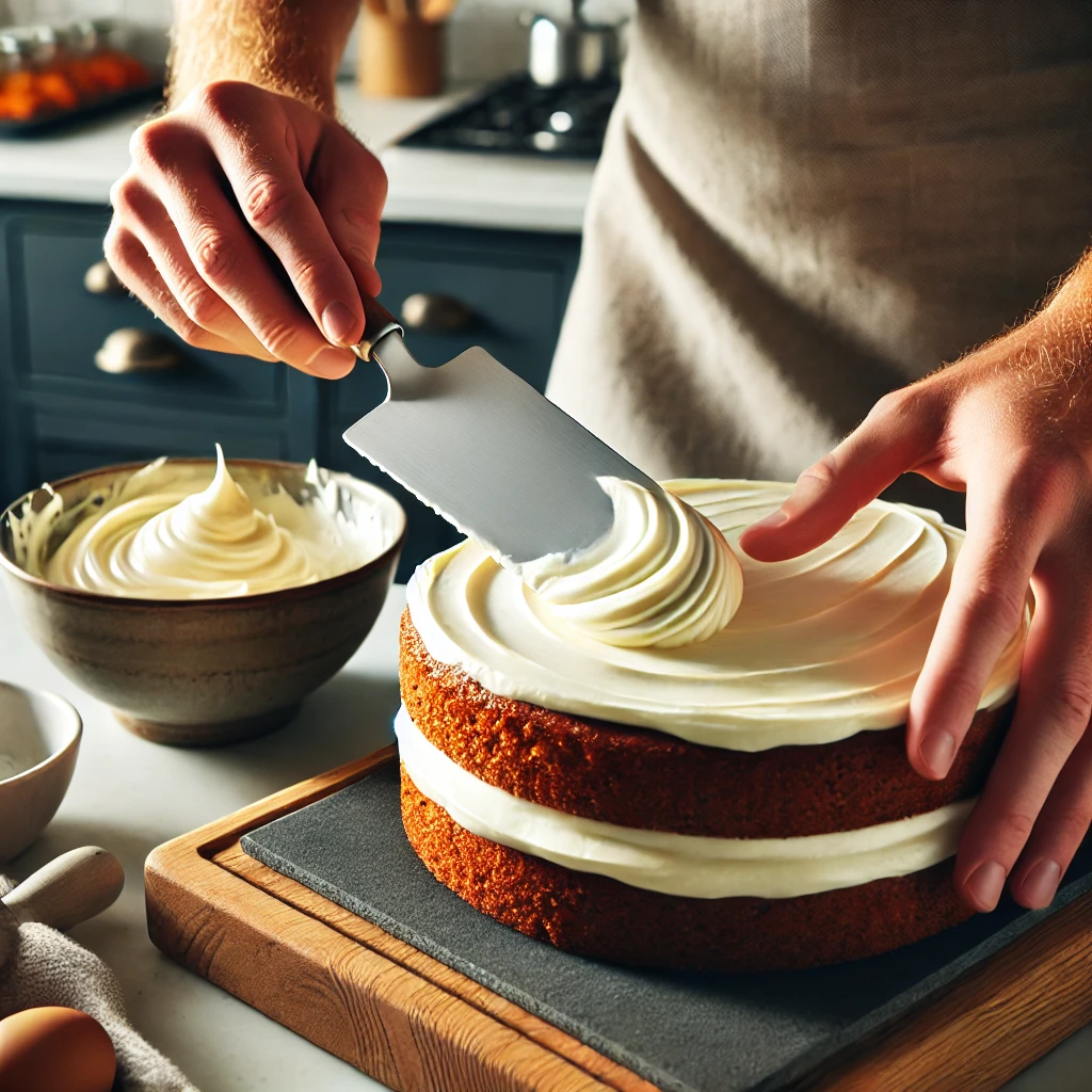 Frosting Carrot Cake